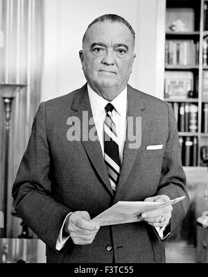 JOHN EDGAR HOOVER (1895-1972) als Direktor des FBI im Jahr 1961 Stockfoto