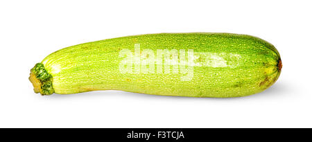 Einzigen frischen Zucchini isoliert auf weißem Hintergrund Stockfoto