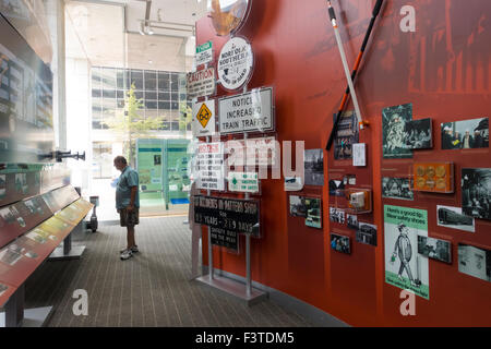 Norfolk Southern Railroad Museum in Norfolk Virginia Stockfoto