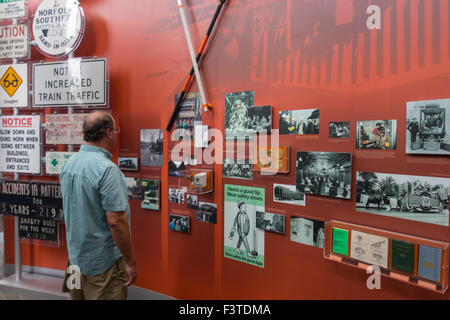 Norfolk Southern Railroad Museum in Norfolk Virginia Stockfoto