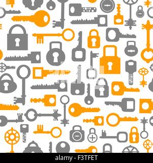 Nahtlose Muster. Eine Reihe von verschiedenen Kennzahlen, in verschiedenen Farben und Größen. Stock Vektor