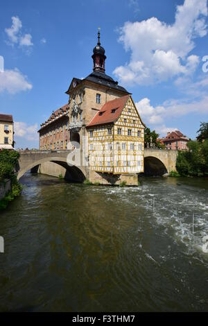 Altes Rathaus (Altes Rathaus) in Bamberg, Deutschland Stockfoto