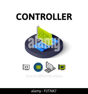 Controller-Symbol im anderen Stil Stock Vektor