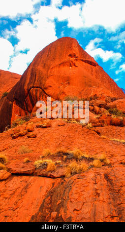 Roten Felsen Uluru-Katatjuta National Park, Australien Stockfoto