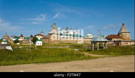 Verklärung von Jesus Christus Erlöser Solovetsky Kloster auf Solovki Inseln (Solovetsky Inselgruppe) im Weißen Meer, Russland, Stockfoto