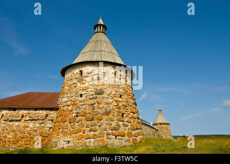 Verklärung von Jesus Christus Erlöser Solovetsky Kloster auf Solovki Inseln (Solovetsky Inselgruppe) im Weißen Meer, Russland, Stockfoto