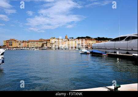 Der Hafen von Saint-Tropez, Südfrankreich, Französische Alpen, Frankreich Stockfoto