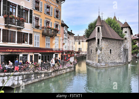 Palais de l ' Isle in Annecy, Stadt in th französische Alpen, Fluss Thiou, Route des Grandes Alpes, Französische Alpen, Frankreich Stockfoto