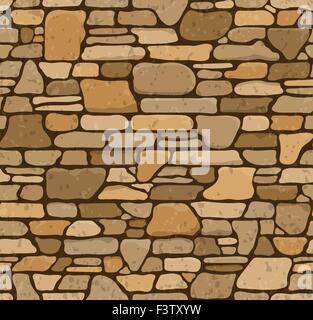 Nahtlose Grunge Stein gemauerte Wand Textur. Vektor-Illustration. Stock Vektor