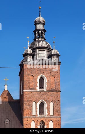 Südlichen Turm der St. Maria Kirche in Krakau, Polen. Stockfoto