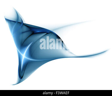 blaue wellenförmige Bewegung Stockfoto