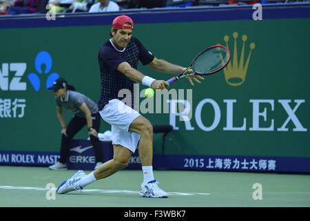 Shanghai, China. 13. Oktober 2015. TOMMY HAAS (GER) in seinem Match gegen KEVIN ANDERSON (RSA), während die Shanghai Rolex Masters 2015.  Bildnachweis: Marcio Machado/ZUMA Draht/Alamy Live-Nachrichten Stockfoto