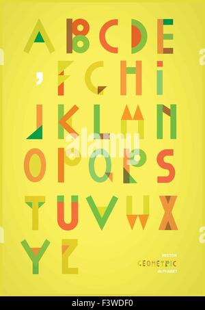 Vektor-Alphabet-Illustration, Stock Vektor
