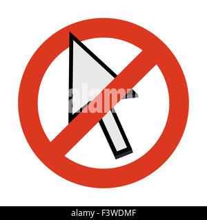 Bitte nicht berühren! Stockfoto