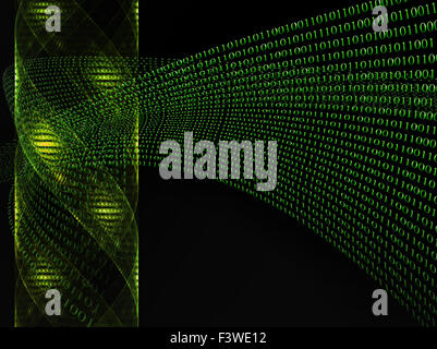 DNA und Binär-code Stockfoto