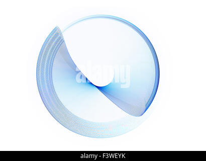 blauen Kreis in Bewegung, drehen Stockfoto