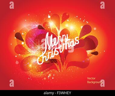 Moderne Darstellung Wit Weihnachten Schriftzug. Stock Vektor