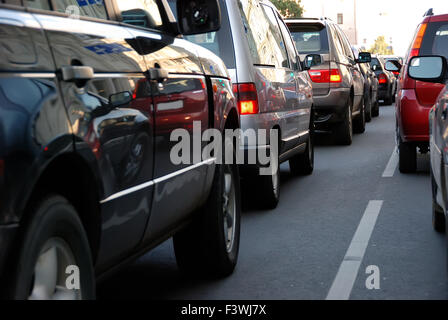 Verkehr während der Rush hour Stockfoto