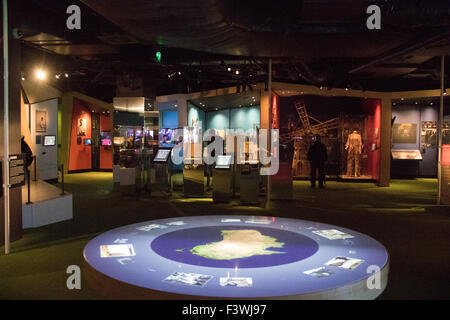 Exponate in der Australian Centre for the Moving Image (ACMI) am Federation Square, Melbourne. Stockfoto