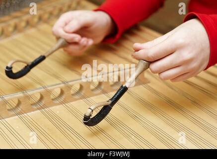 gehämmert Hackbrett Musikinstrument Stockfoto