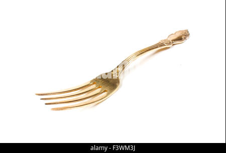 Goldene Gabel Stockfoto