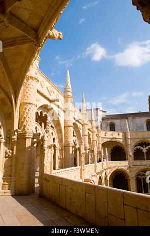 Innenansicht des Mosteiro Dos Jeronimos Stockfoto