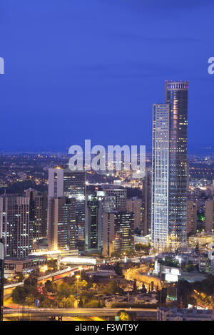 Luftbild in Ramat Gan bei Sonnenuntergang Stockfoto