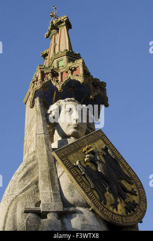 Statue namens Bremer Roland Stockfoto