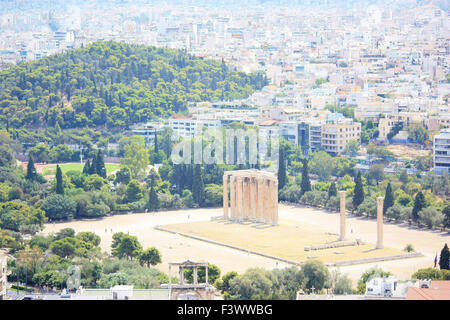 Blick von der Akropolis Stockfoto