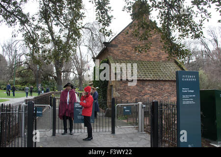 Köche-Ferienhaus in Fitzroy Gardens, Melbourne. Stockfoto