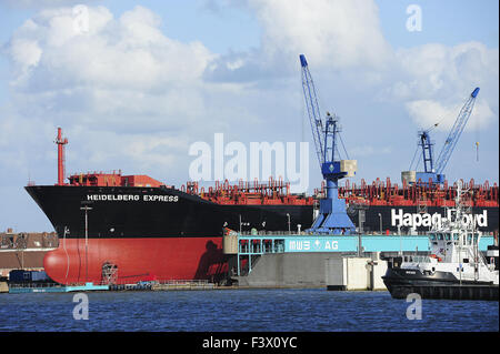 Containerschiff Stockfoto