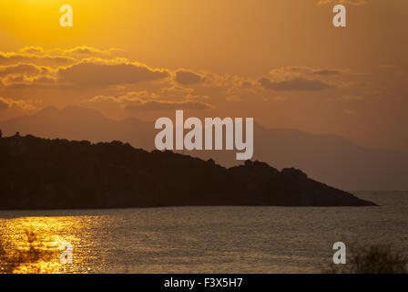 Sizilianische Sonnenuntergang Stockfoto