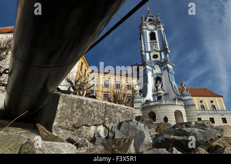 Barocke Kirche in Dürnstein Stockfoto