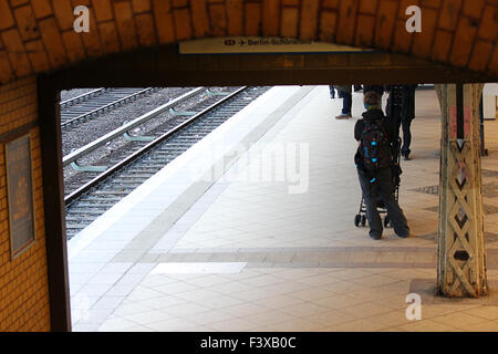 s-Bahn-Station in Berlin-Prenzlauerberg Stockfoto