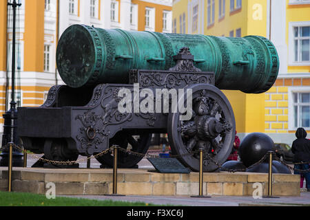 Zarenkanone im Moskauer Kreml Stockfoto