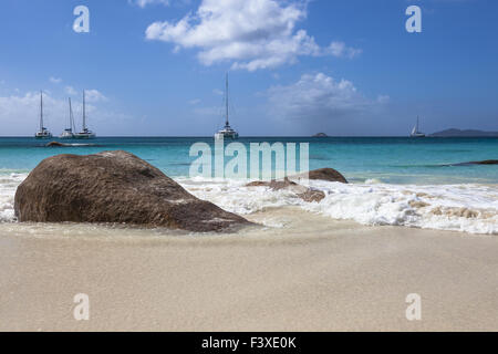 Anse Lazio, Insel Praslin, Seychellen Stockfoto