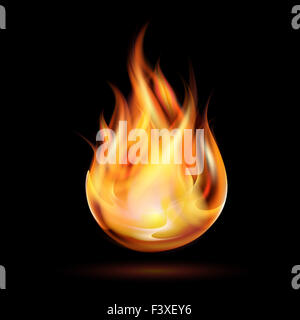 Symbol des Feuers Stockfoto