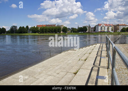 Hochwasser in Frankfurt (Oder) Stockfoto