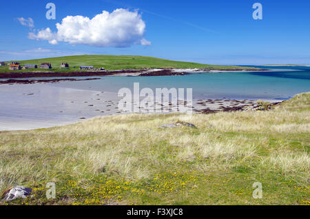 einsamen Strand auf der Insel Harris Stockfoto