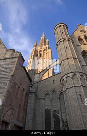 Die Kathedrale Sankt Salvador in Brügge Stockfoto