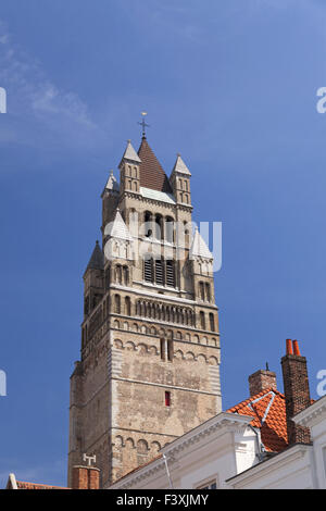 Die Kathedrale Sankt Salvador in Brügge Stockfoto