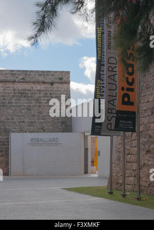 Eingang des Es Baluard Museum Stockfoto