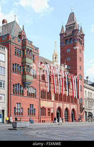 Rathaus Basel Stockfoto