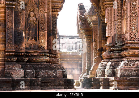 Tempel Banteay Srei Stockfoto