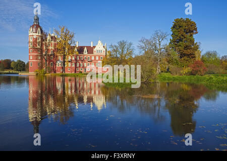 Schloss Muskau, Bad Muskau, Sachsen, Deutschland Stockfoto