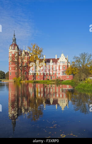 Schloss Muskau, Bad Muskau, Sachsen, Deutschland Stockfoto