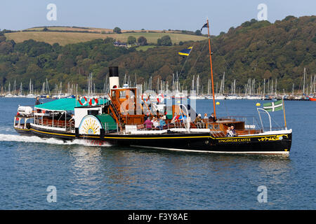 Das Tretboot Dampfer "Kingswear Castle" bei Dartmouth Devon UK. Stockfoto