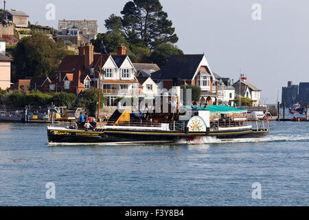 Das Tretboot Dampfer "Kingswear Castle" bei Dartmouth Devon UK. Stockfoto