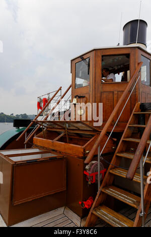 Das Tretboot Dampfer "Kingswear Castle" bei Dartmouth Devon UK. Stockfoto