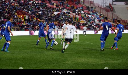 Vicenza, Italien. 13. Oktober 2015.  UEFA u-21 Championship Qualifikationsrunde, Fußballspiel zwischen Italien und Irland im Romeo Menti Stadion. Bildnachweis: FC Italy/Alamy Live-Nachrichten Stockfoto